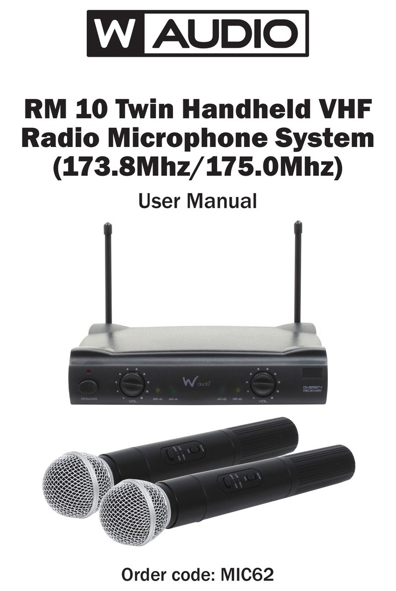 Waudio RM 10 user manual
