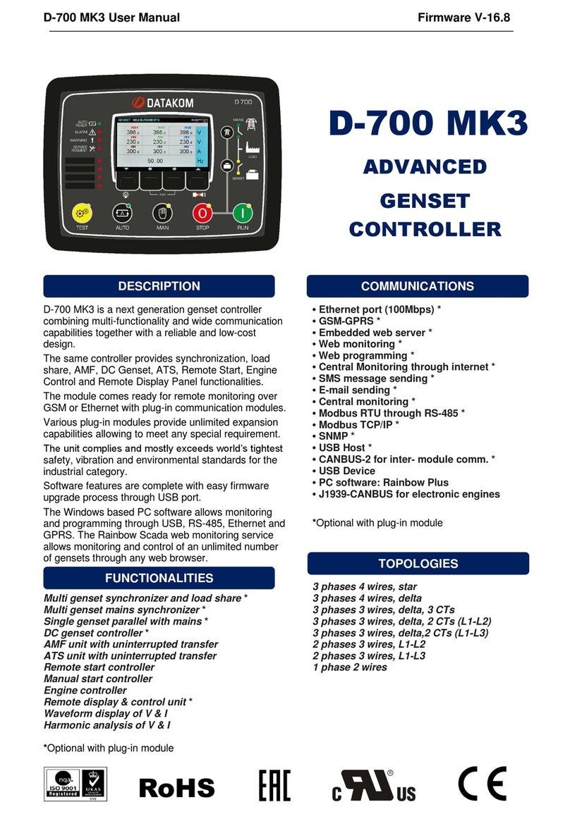 Datakom D-700 MK3 user manual