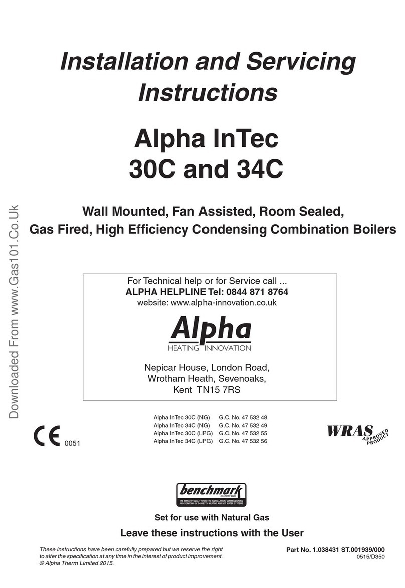 Alpha 30C Installation and servicing instruction