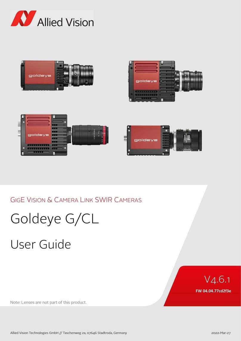 Allied Vision Goldeye G User manual