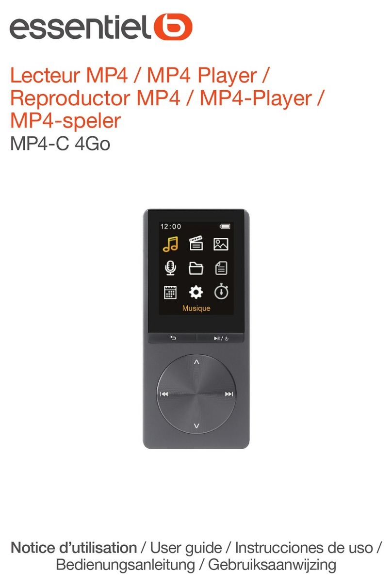 essentiel b MP4-C 4Go user guide