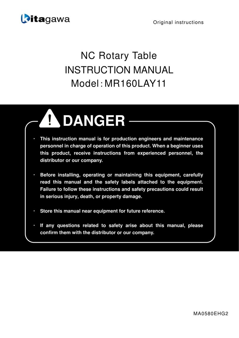 Kitagawa MR160LAY11 instruction manual