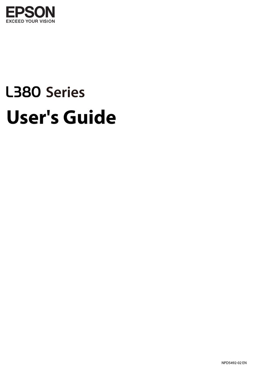 Epson L380 User manual