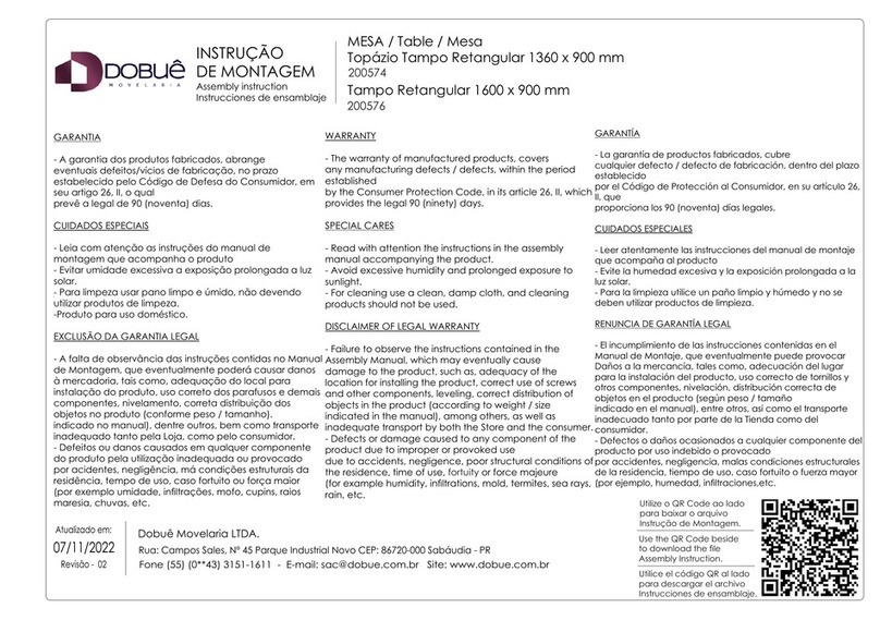 dobue MOVELARIA Topazio 200574 User manual