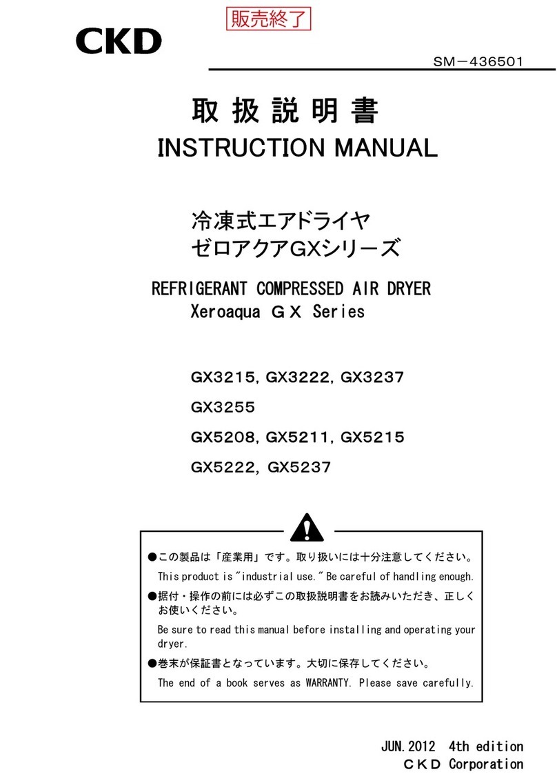 CKD Xeroaqua GX Series instruction manual