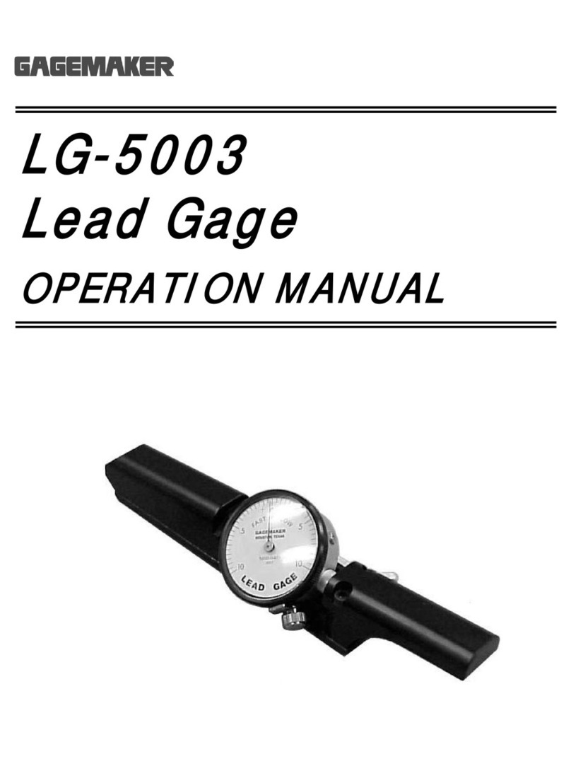 GAGEMAKER LG-5003 User manual
