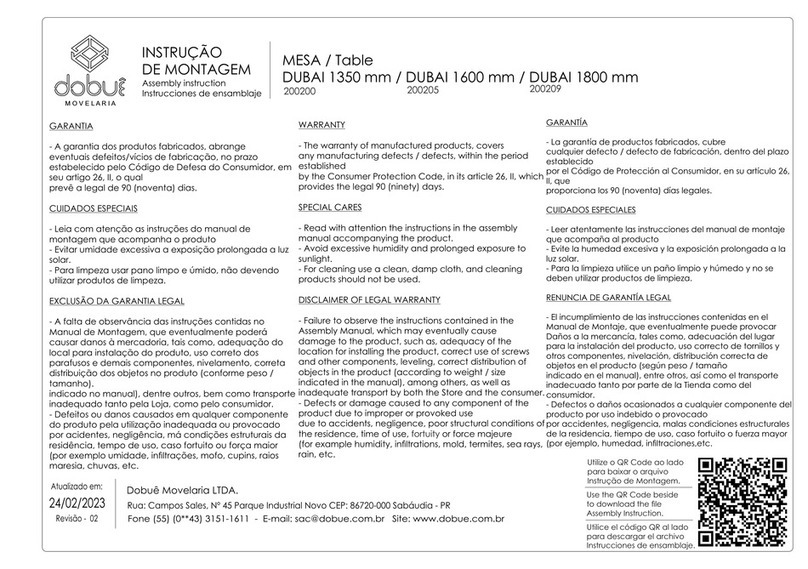 dobue MOVELARIA DUBAI 200200 User manual