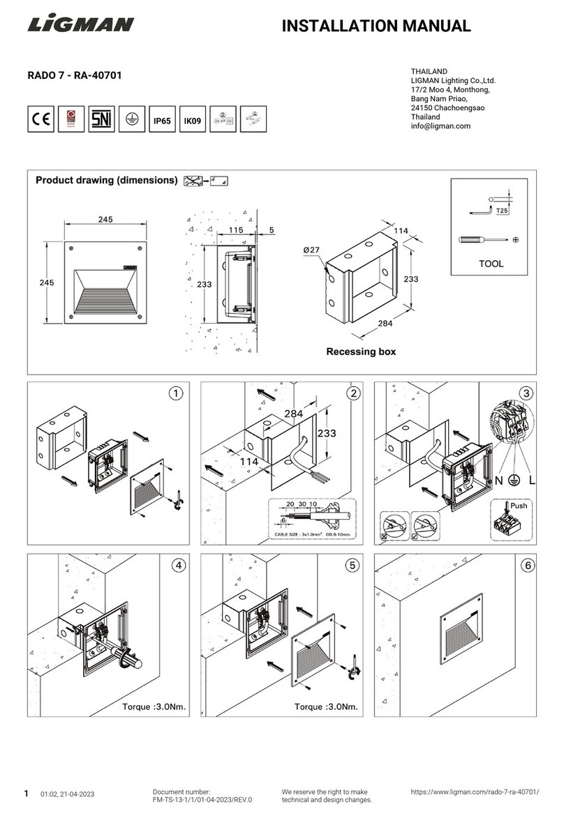 LIGMAN RA-40701 installation manual