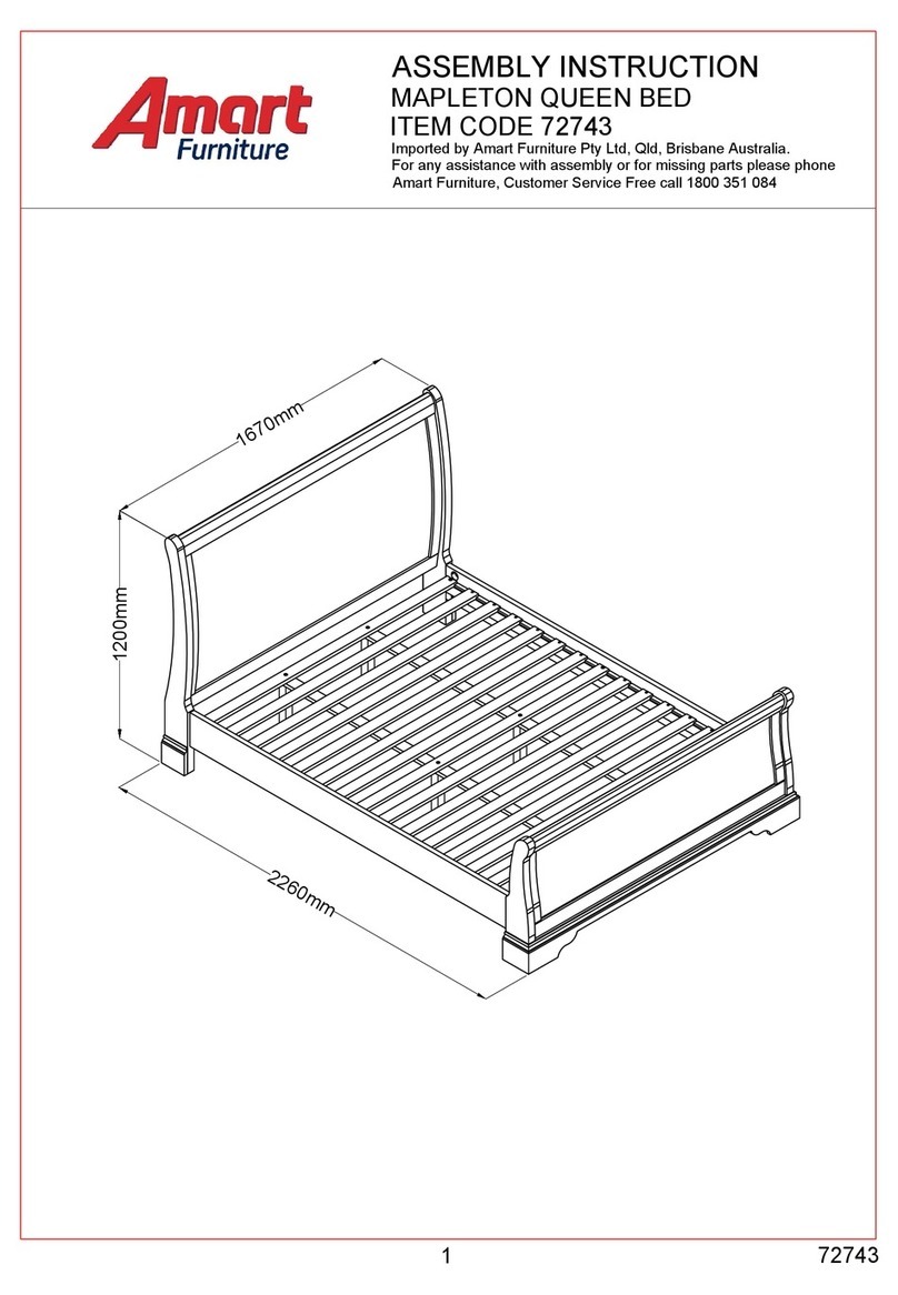 Amart Furniture MAPLETON 72743 Assembly instruction Amart Furniture MAPLETON 72743 Assembly instruction