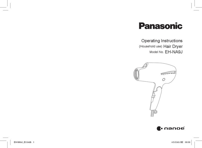Panasonic nanoe EH-NA9J-K825 operating instructions