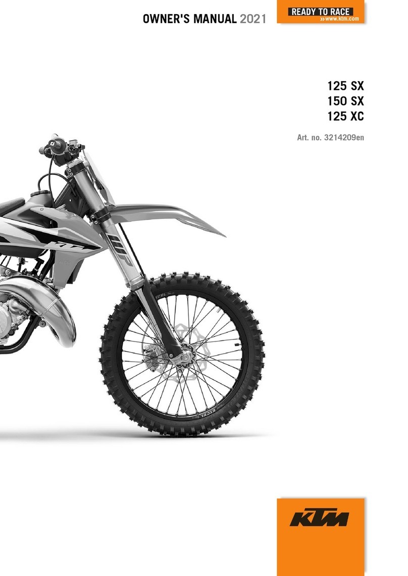 KTM 125 SX 2021 User manual