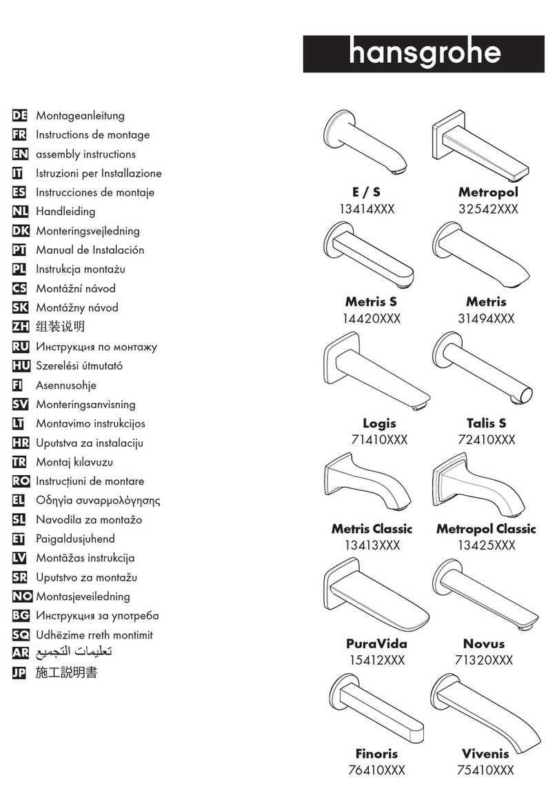 Hans Grohe Metropol 32542 Series Assembly instructions