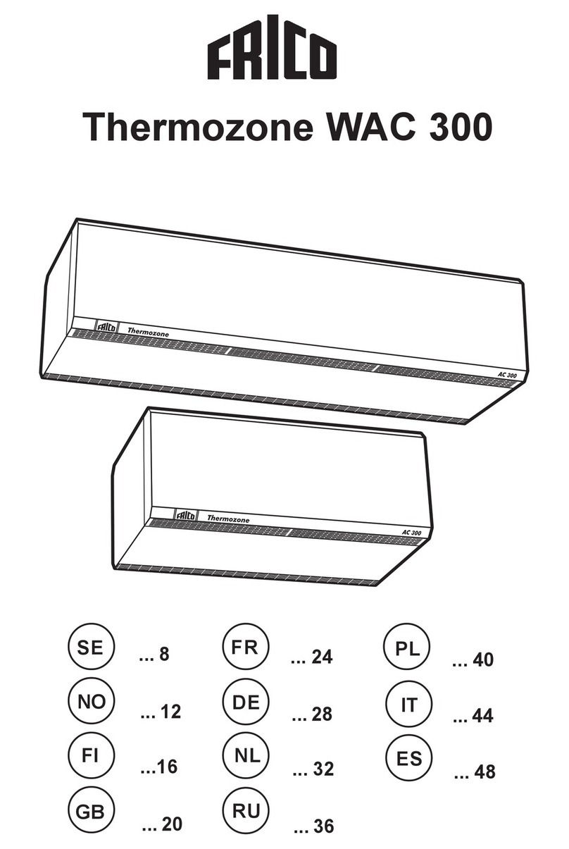 Frico Thermozone WAC 300 Series manual