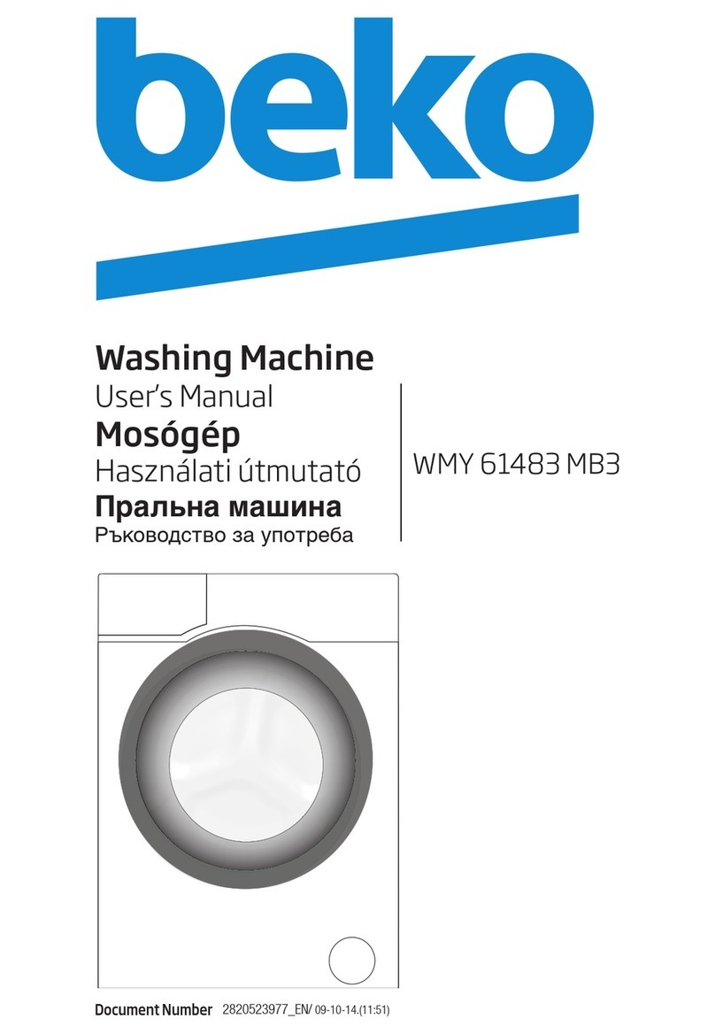 Beko WMY 61483 MB3 user manual