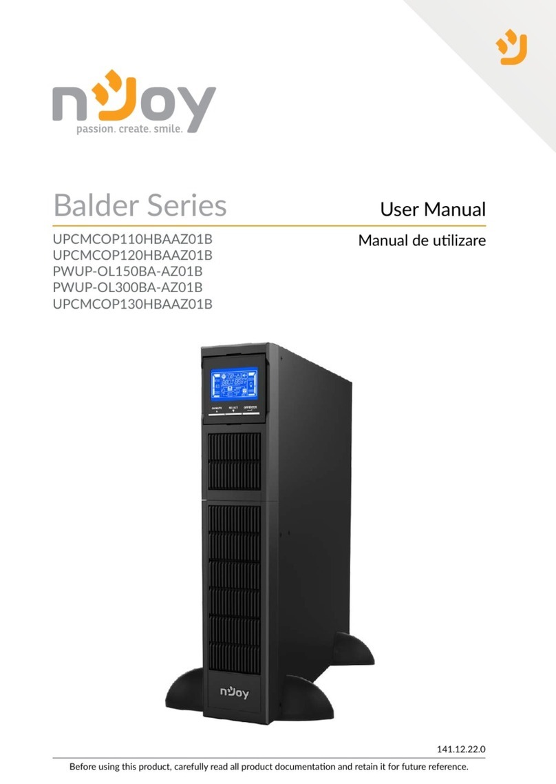 Njoy UPCMCOP130HBAAZ01B User manual