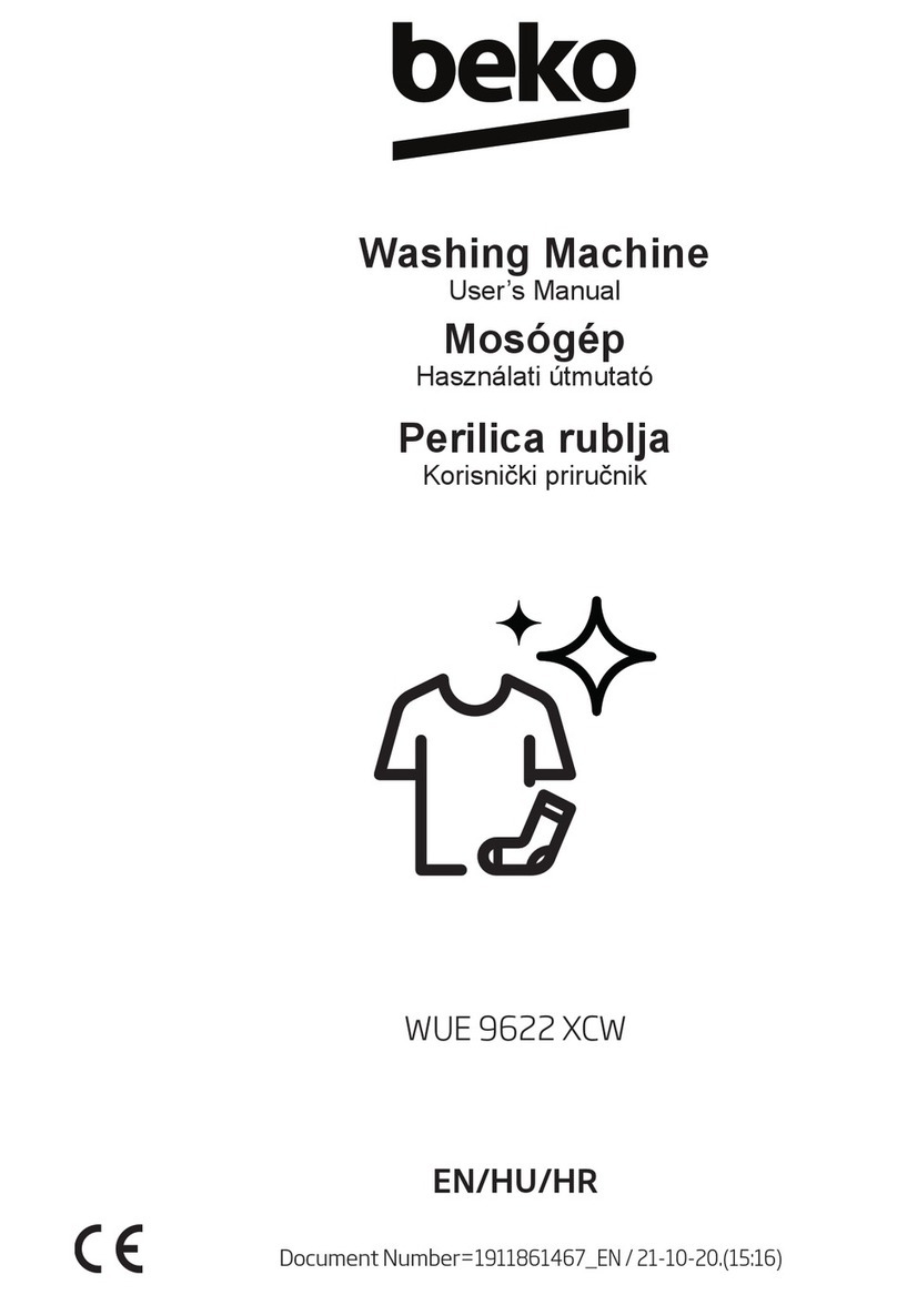 Beko WUE 9622 XCW User manual