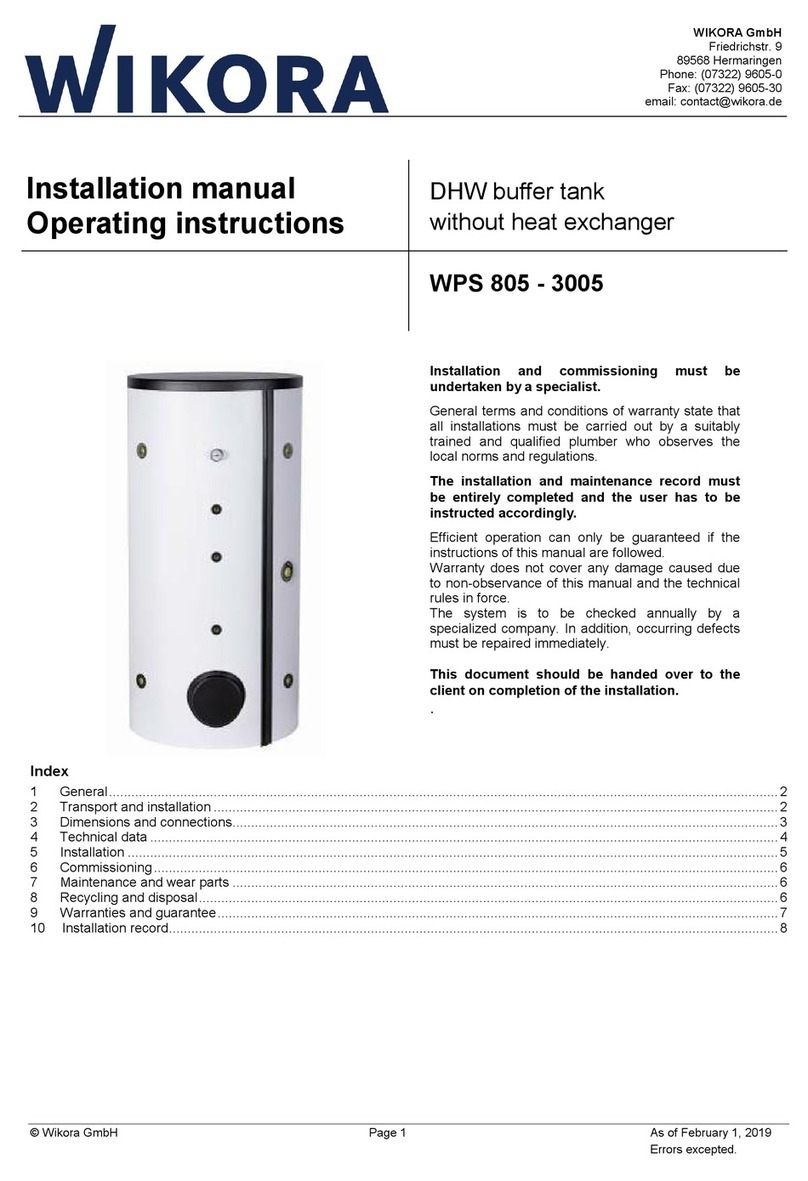WIKORA WPS 805 Installation and operation manual WIKORA WPS 805 Installation and operation manual