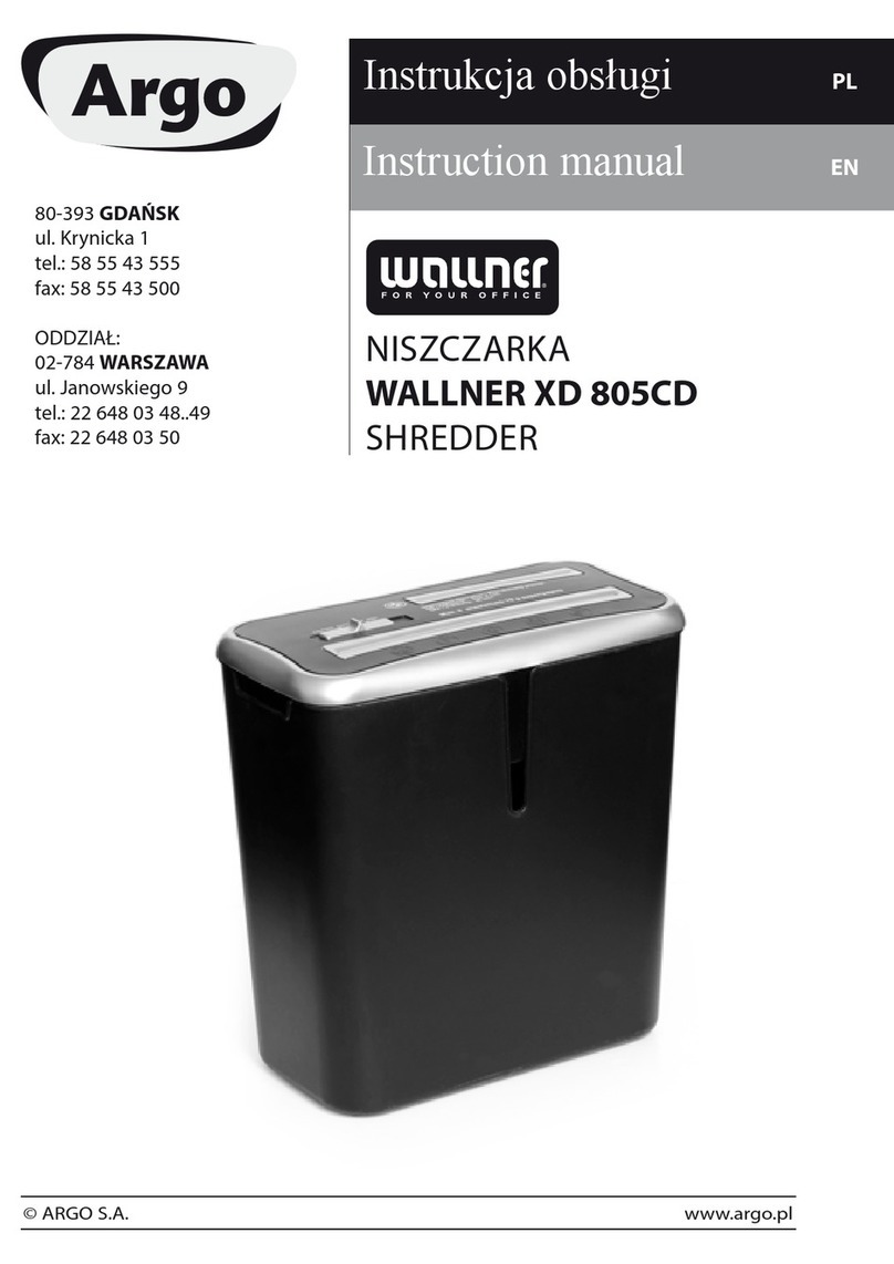 Argo WALLNER XD 805CD User manual