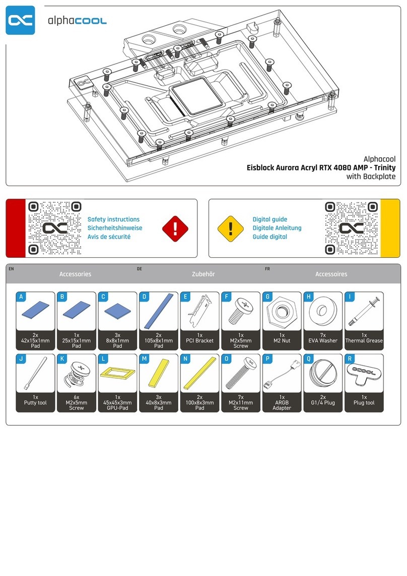 Alphacool Eisblock Aurora Acryl RTX 4080 AMP Trinity User manual
