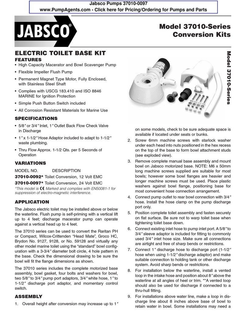 JABSCO 37010-0097 User manual