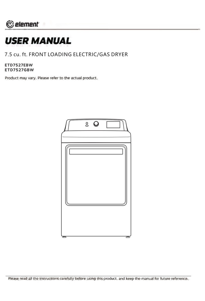 Element ETD7527GBW user manual