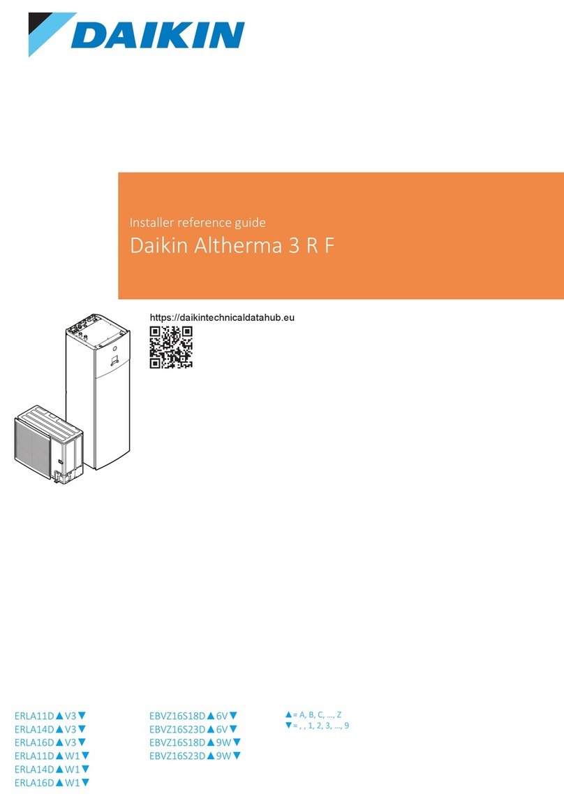 Daikin EBVZ-D9W Installer's reference guide