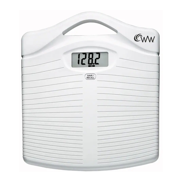 Conair Weight Watchers WW11D User manual