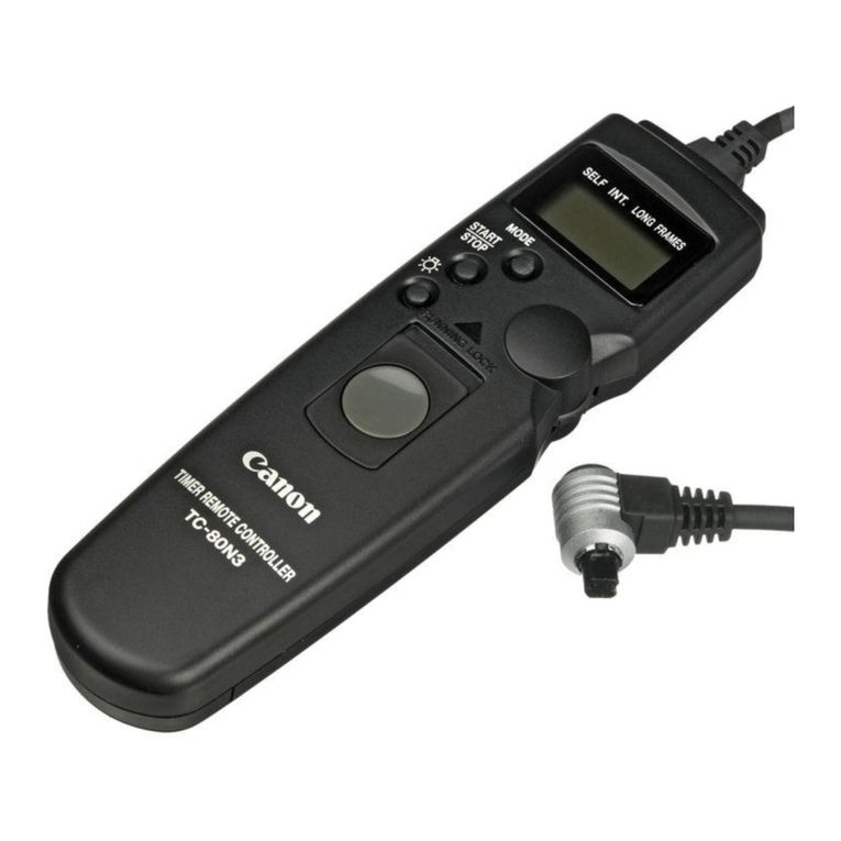 Canon TIMER REMOTE CONTROLLER TC-80N3 User manual