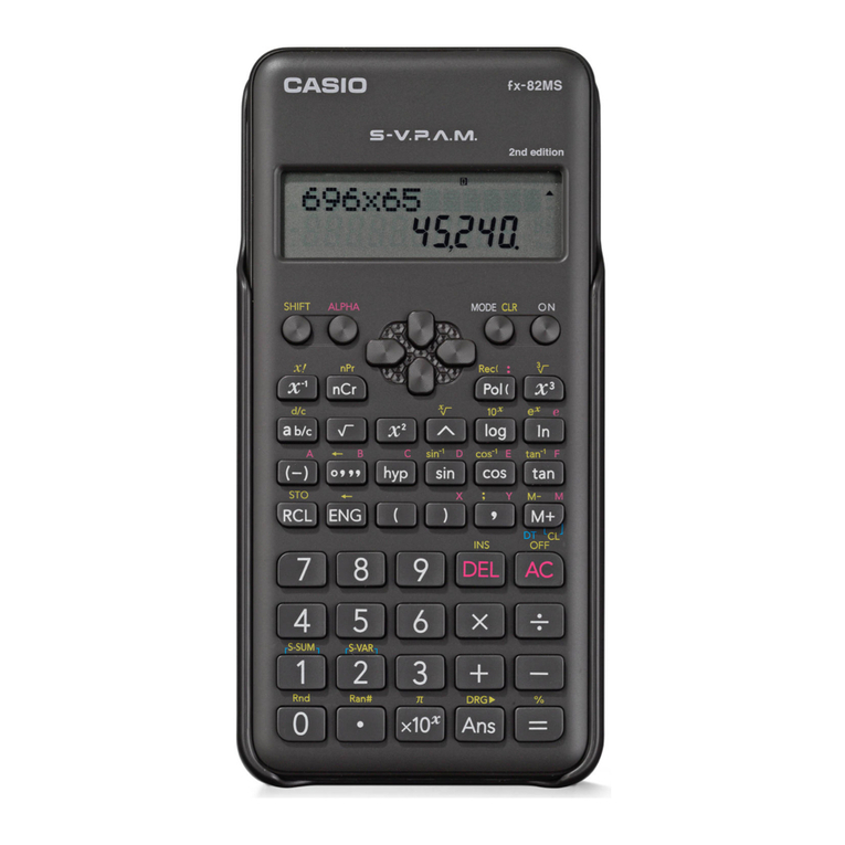 Casio fx-82MS User manual