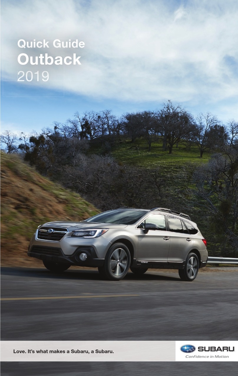 Subaru Outback 2019 quick guide