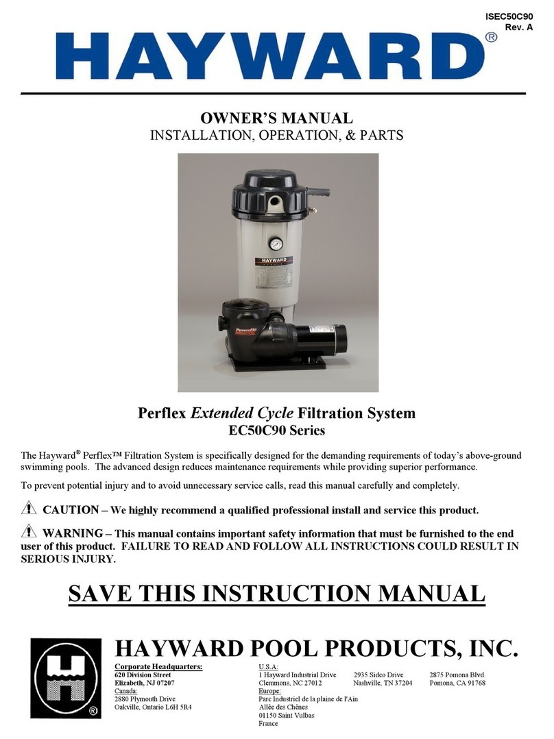 Hayward Perflex EC50C90 Series owner's manual