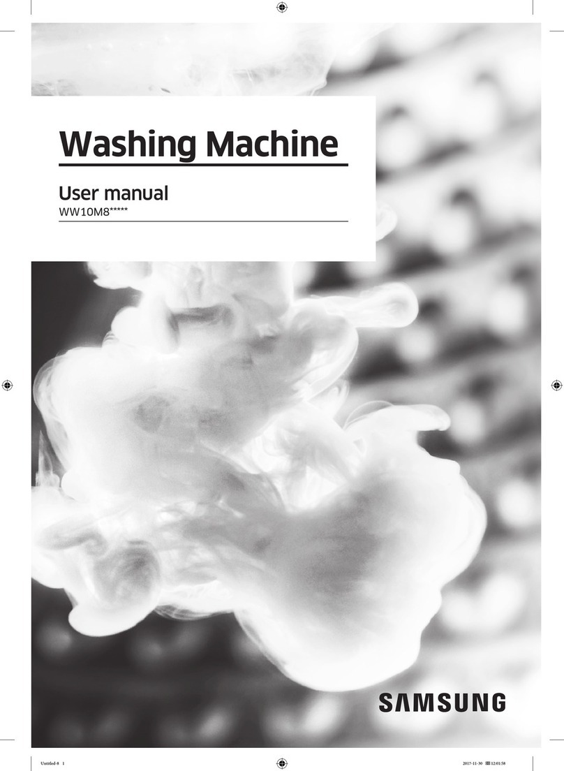 Samsung WW10M8 Series User manual