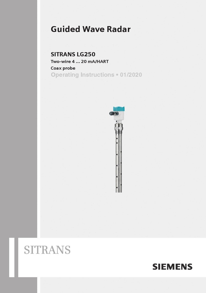 Siemens SITRANS LG250 operating instructions