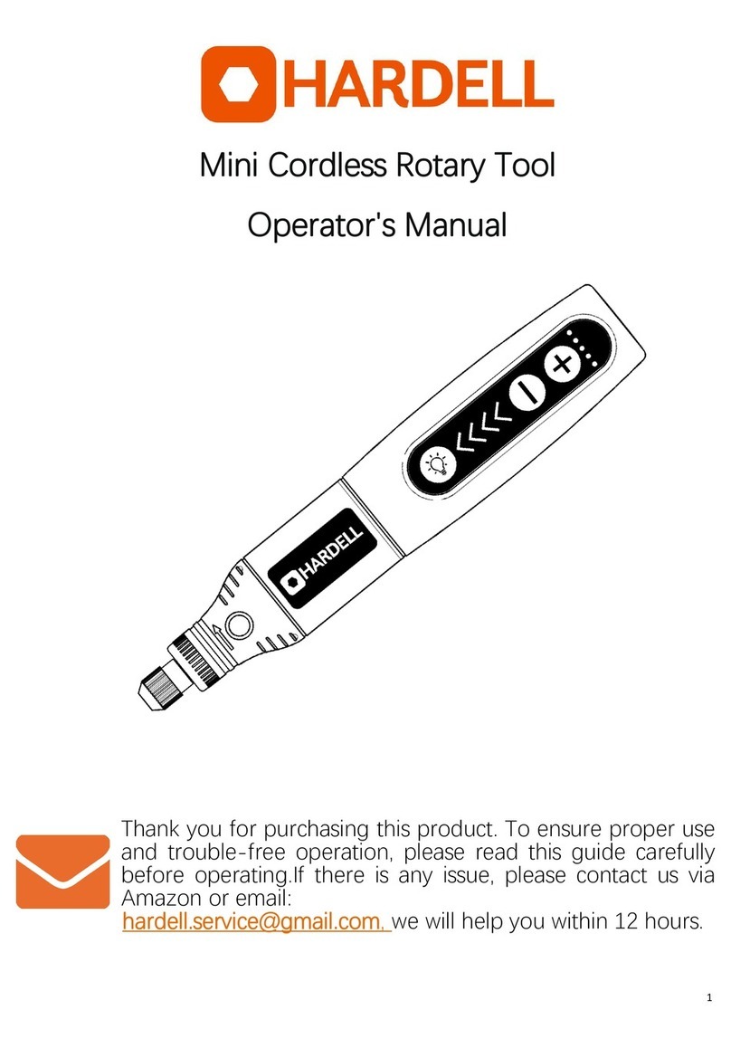 HARDELL HDRT2220 Operator's manual