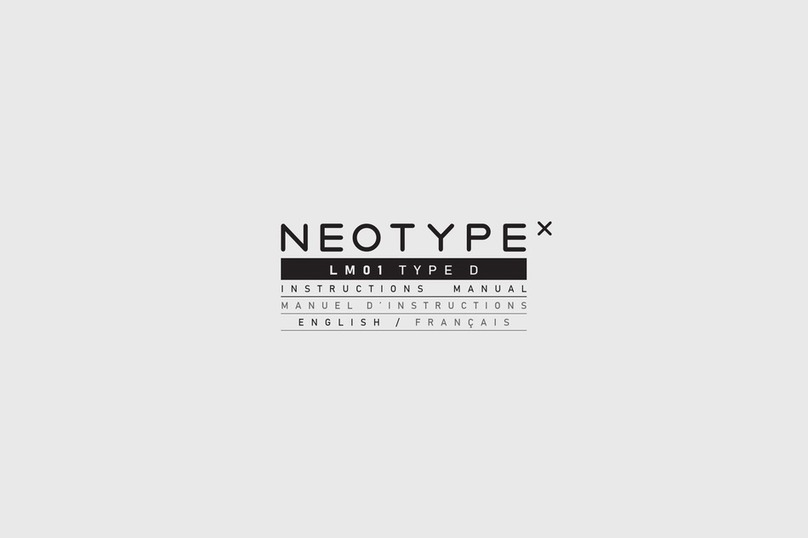 NEOTYPE LM01 D instruction manual