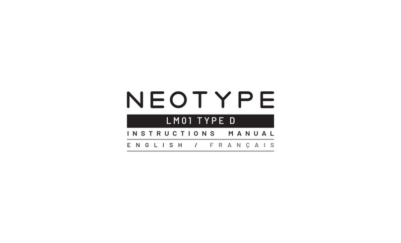 NEOTYPE LM01 D User manual
