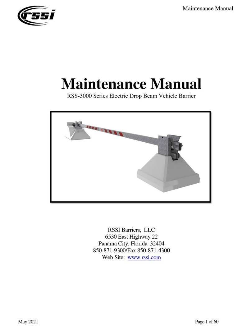 RSSI RSS-3000 Series Maintenance manual