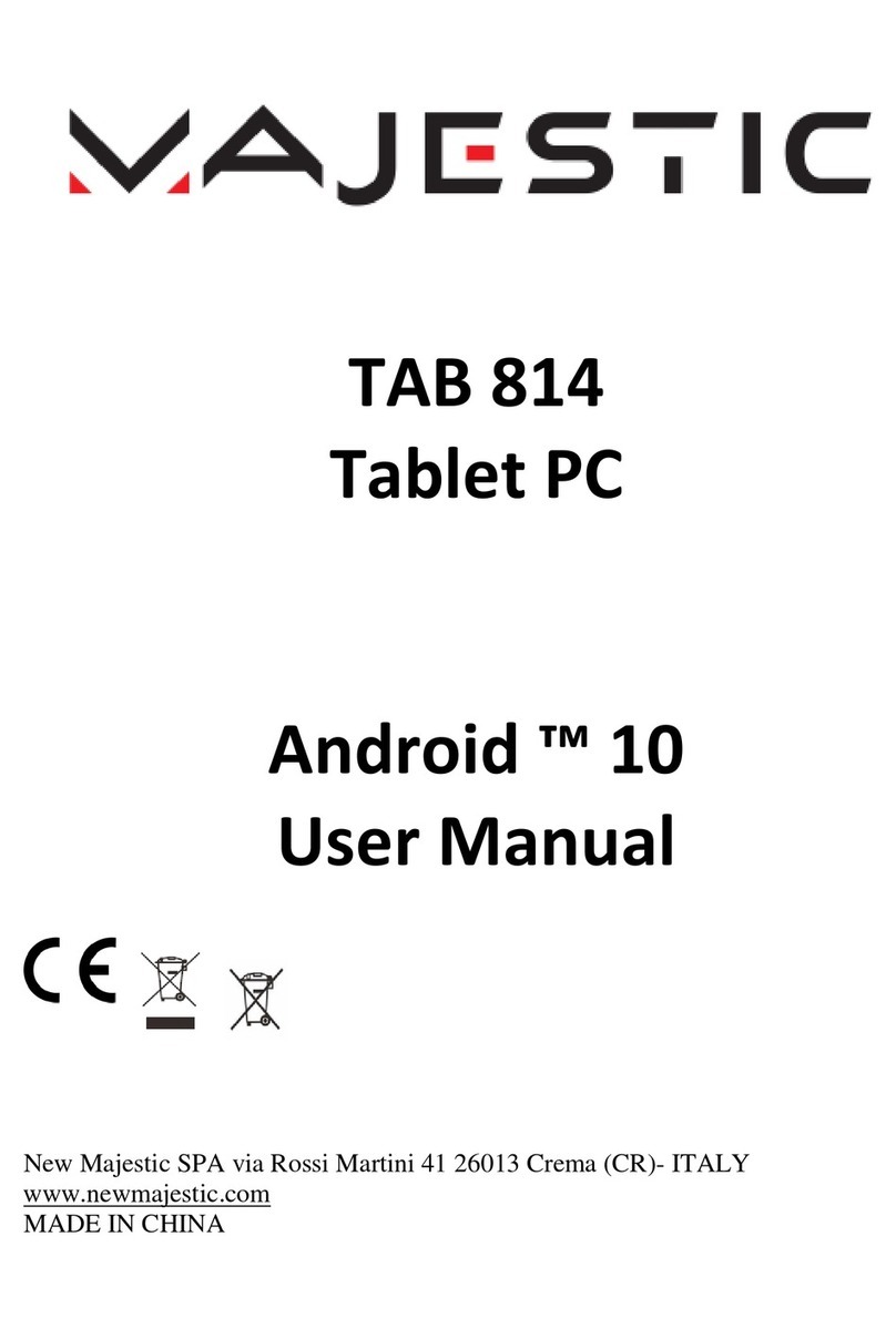 Majestic TAB 814 User manual