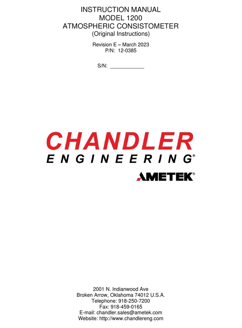Ametek CHANDLER ENGINEERING 1200 User manual