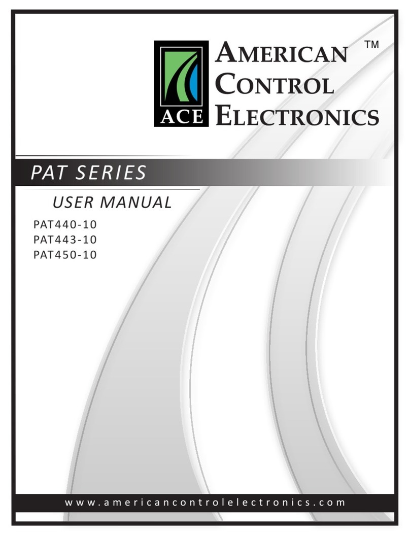 American Control Electronics PAT Series user manual