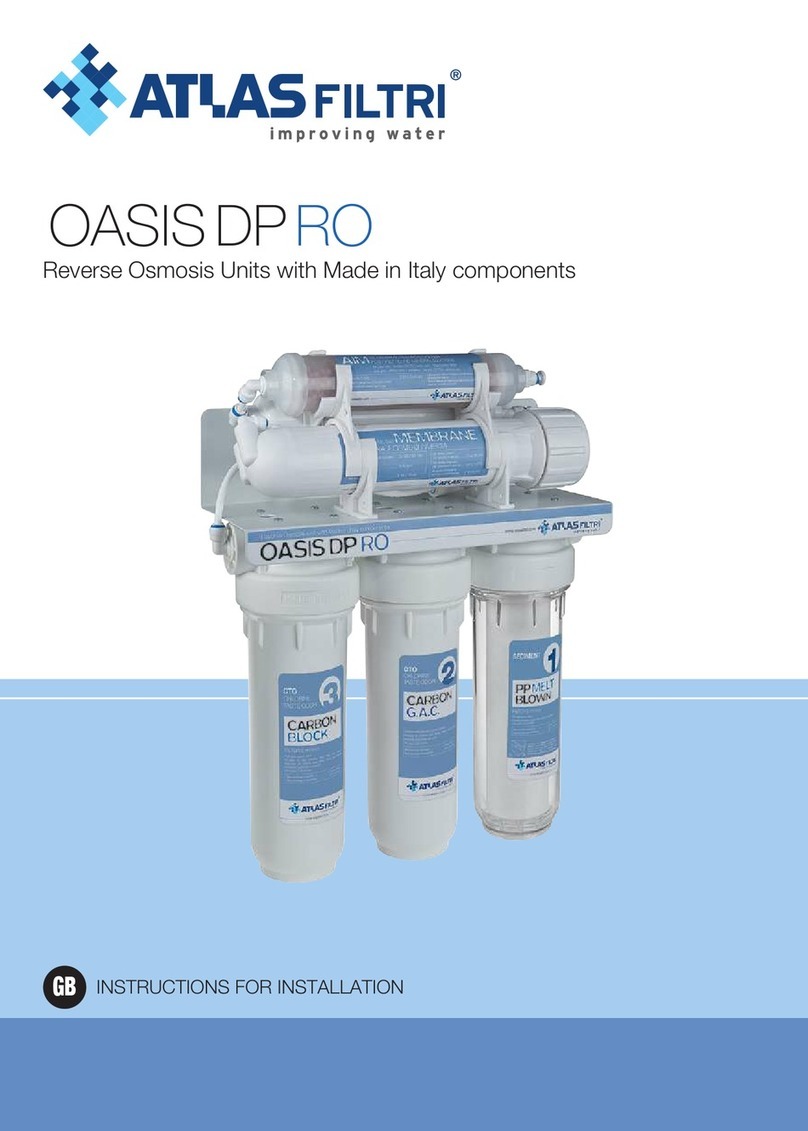 Atlas Filtri OASIS DP RO Instructions for installation