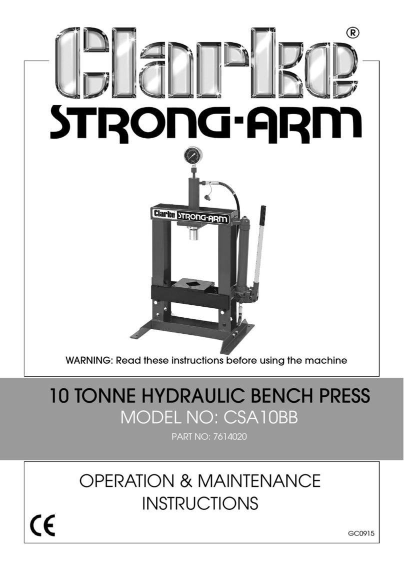 Clarke Strong-Arm GC0915 Instruction Manual