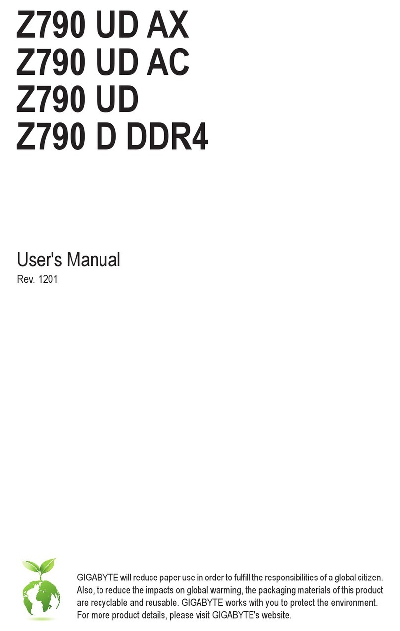 Gigabyte Z790 UD AX User manual