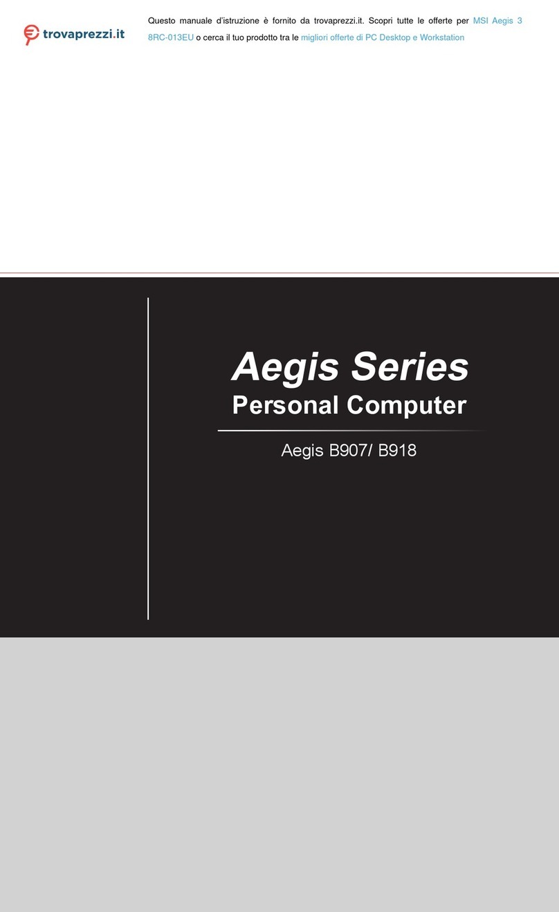 MSI Aegis 3 User manual
