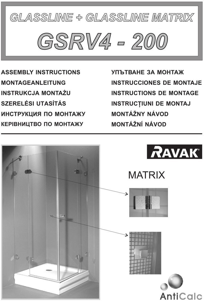RAVAK GSRV4-200 User manual RAVAK GSRV4-200 User manual