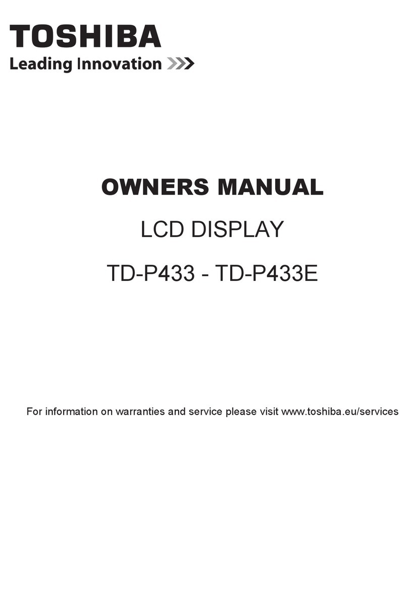 Toshiba TD-P433 User manual
