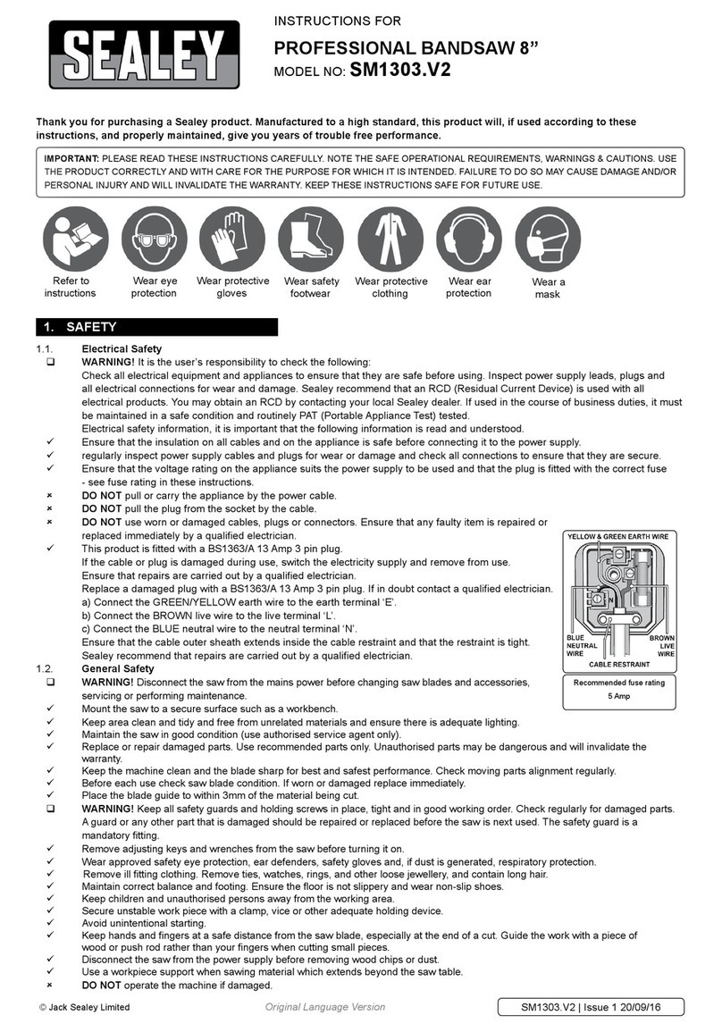 Sealey SM1303.V2 instructions
