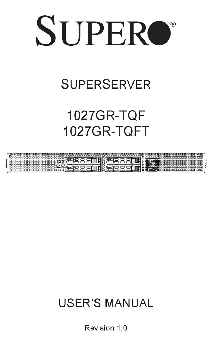 Supero SUPERSERVER 1027GR-TQF user manual