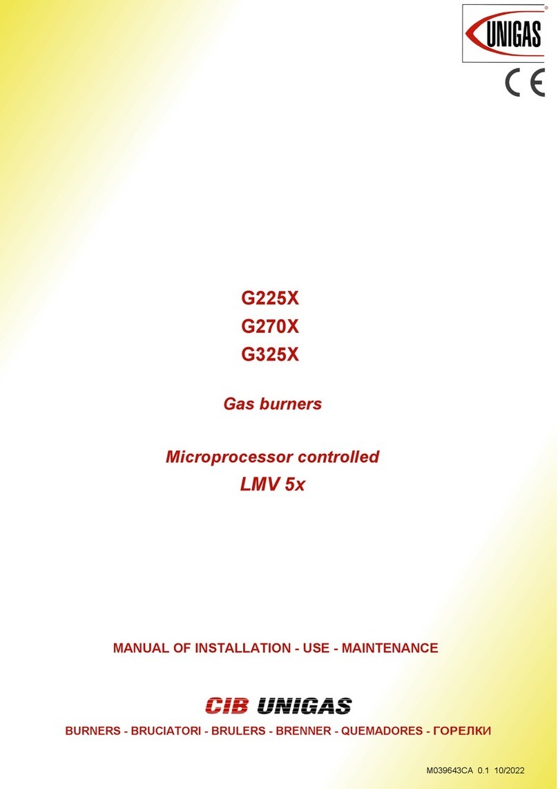 Unigas G270X Manual of installation - use - maintenance