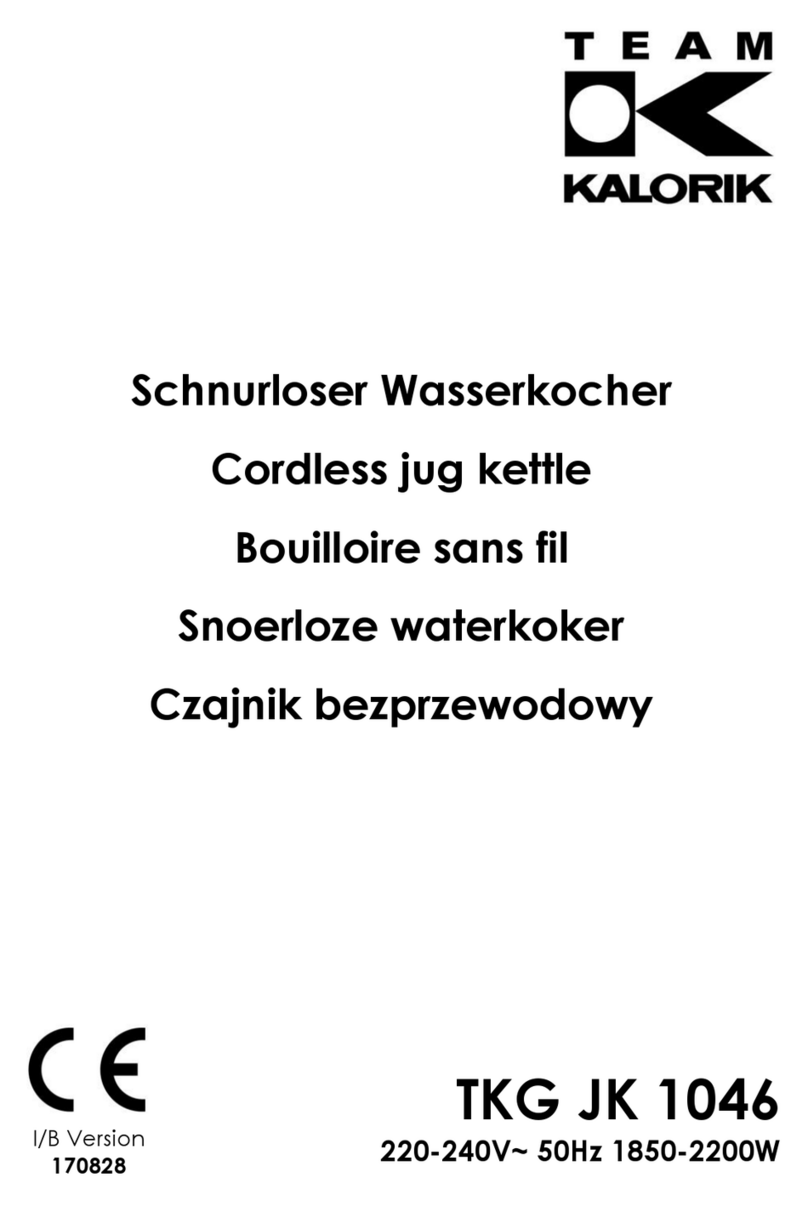 Team Kalorik TKG JK 1046 User manual